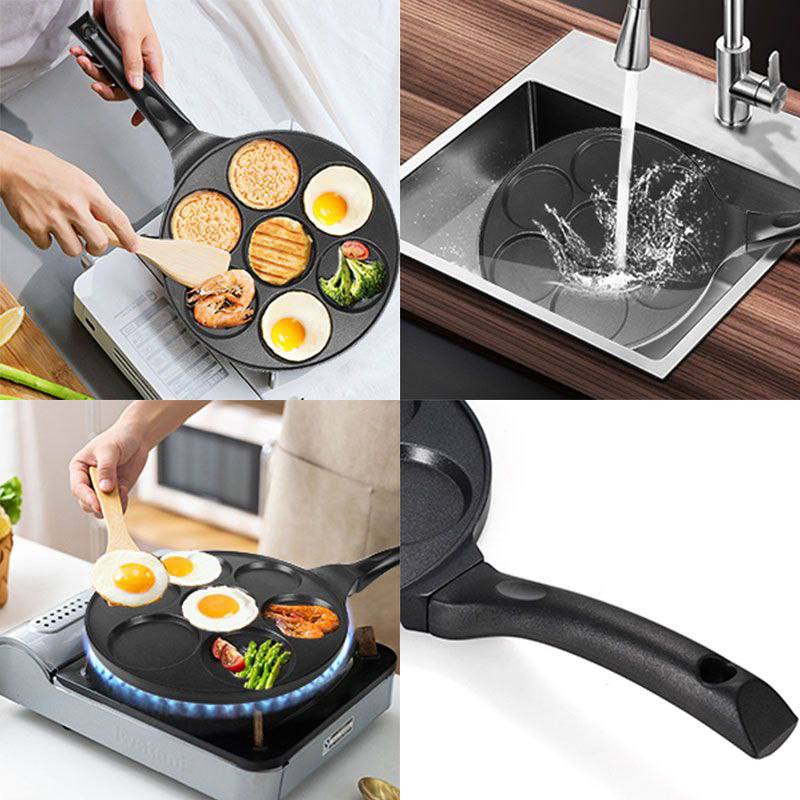 Sartén de siete agujeros para desayuno