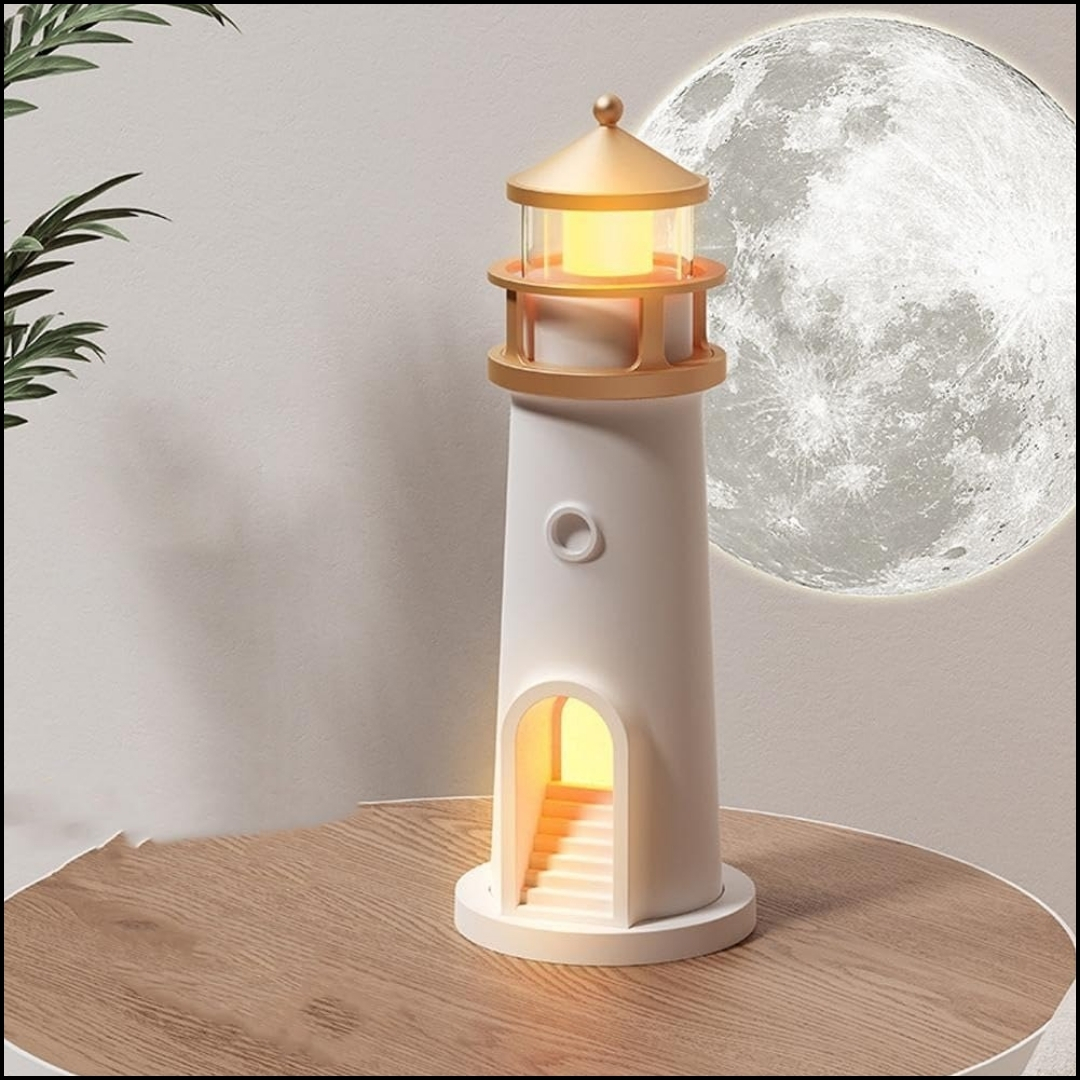 Mini lampara faro con proyeccion luna