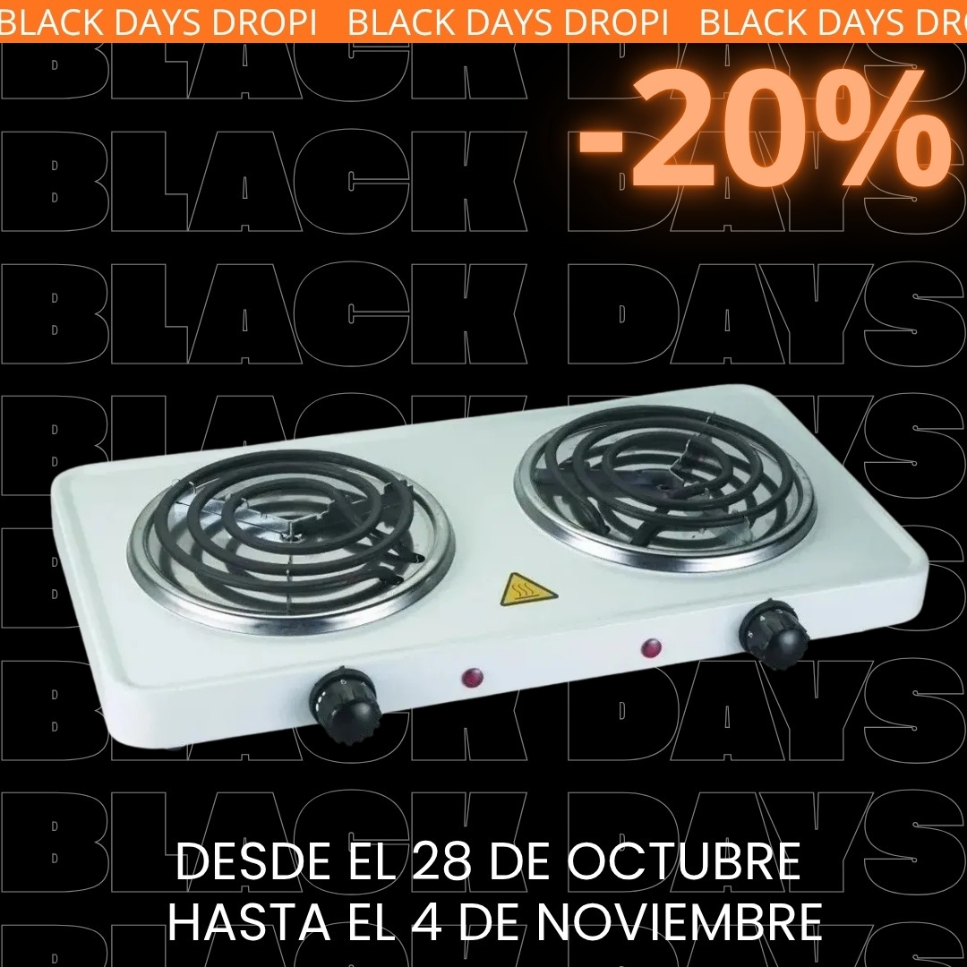 Cocina electrica 2 hornillas