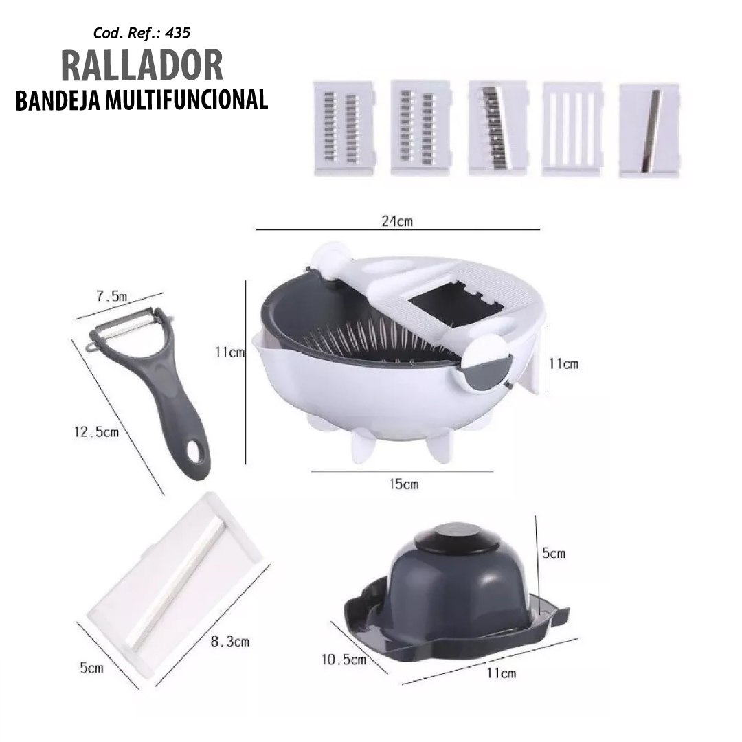 SET DE RALLADORES CON BANDEJA