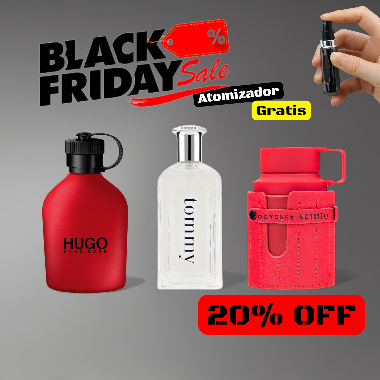 Tommy+HugoRed+OdysseyArtisto+ATOMIZADOR