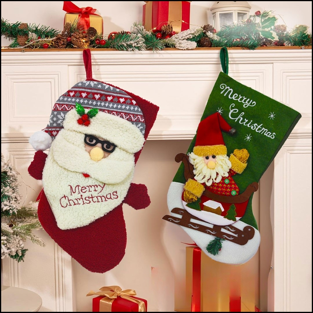 Botas decorativas Navidad X 1