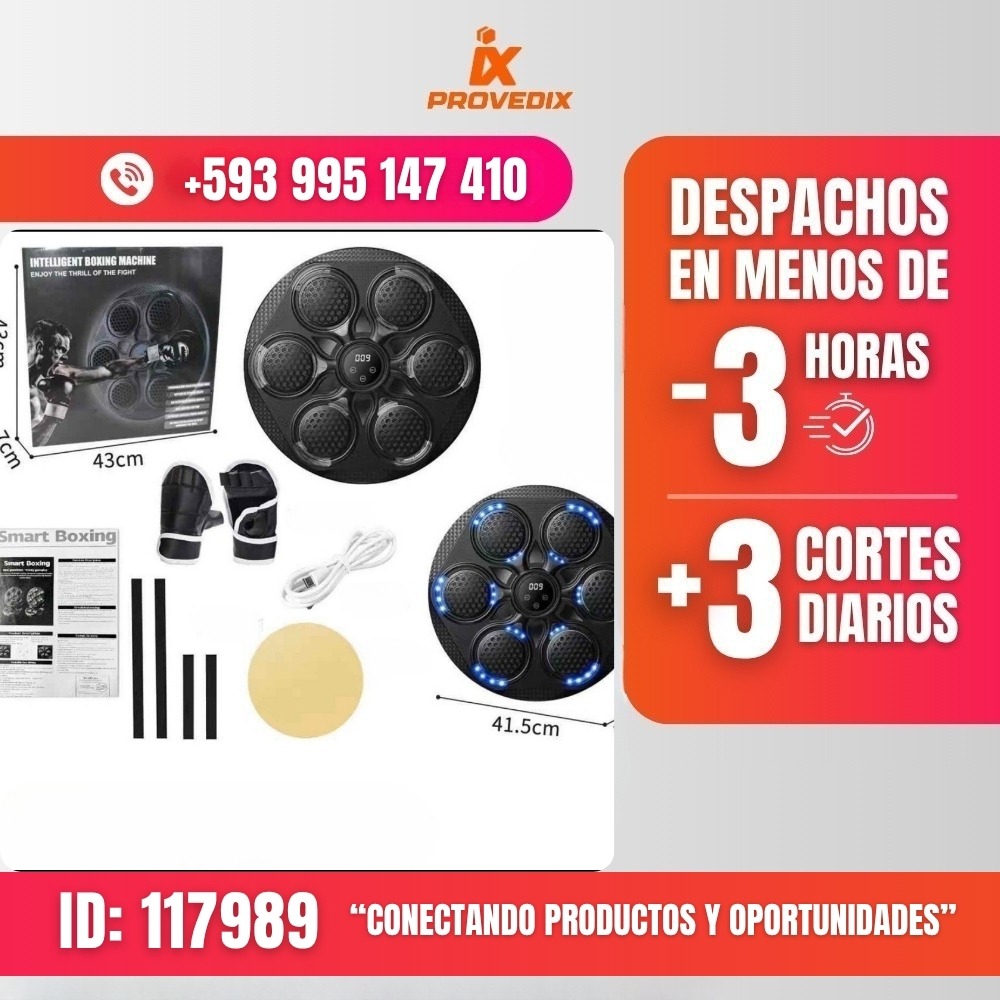 Maquina De Boxeo Inteligente 6ag negro