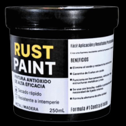 RUST PAINT Pintura Antióxido - COLOR: NEGRO
