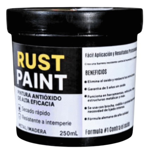 Miniatura 5 de RUST PAINT Pintura Antióxido - COLOR: NEGRO