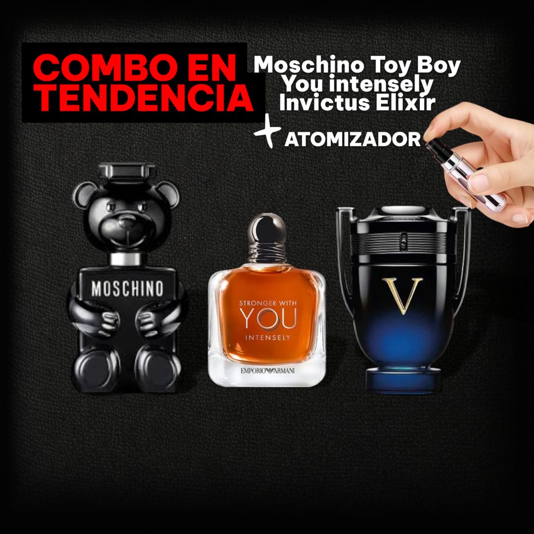 Moschino+YouIntensely+InvictusElixir+ATO - CALIDAD 1.1: 4 A 6 HORAS