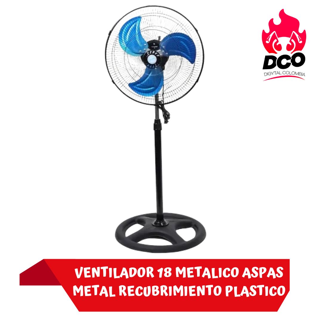 VENTILADOR 18 METALICO ASPAS METAL