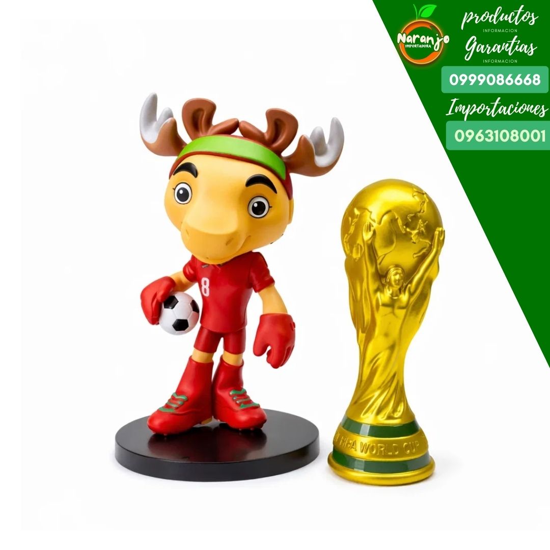 ALCE MAPPLE FIGURA MASCOTA MUNDIAL FIFA