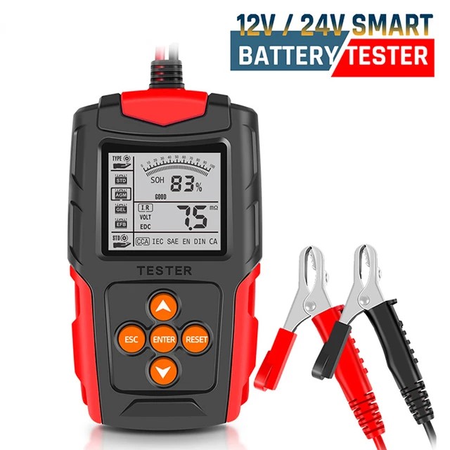 TESTER PROBADOR BATERIAS PORTATIL 12-24V