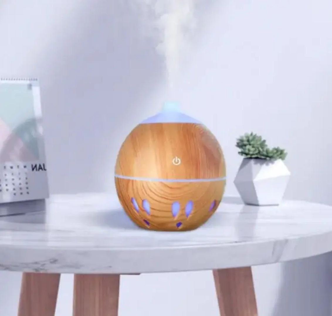 HUMIDIFICADOR REDONDO + 12PCS ESENCIAS