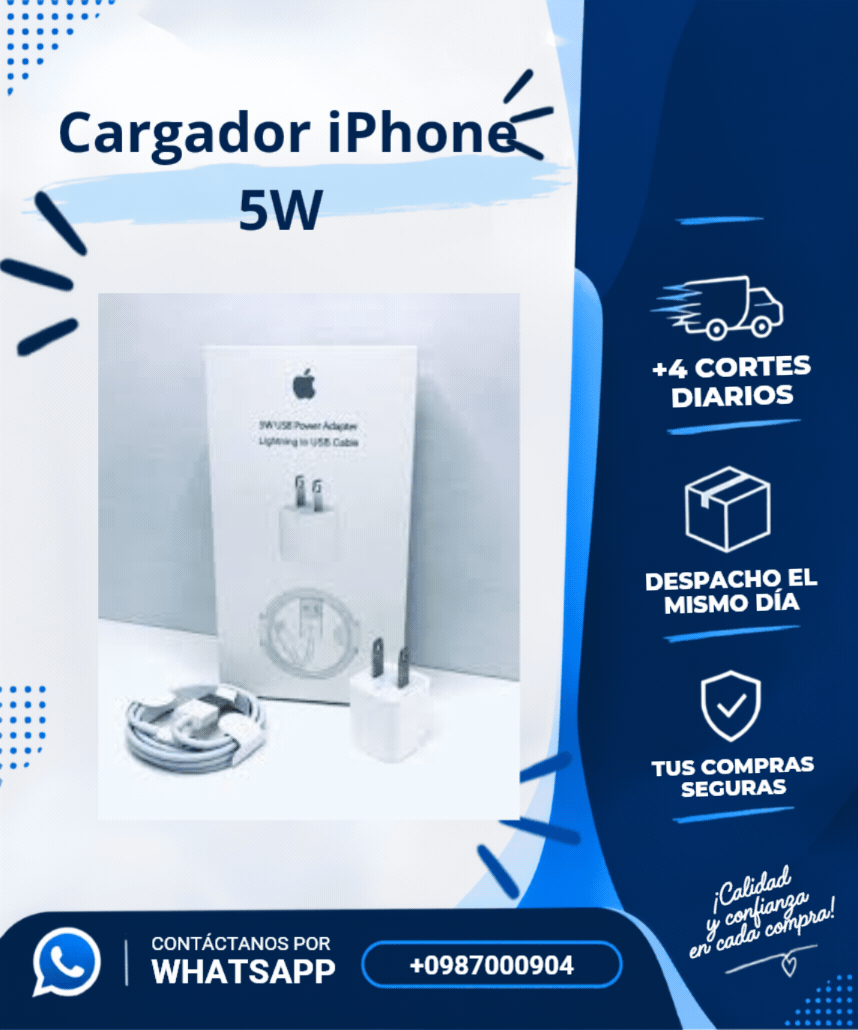 Cargador iPhone 5W