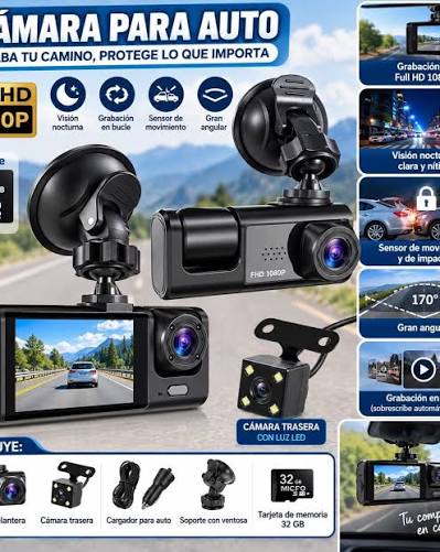 Camara Pov Vehicular Hd 3 En 1