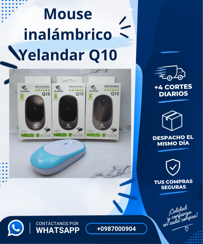 Mouse inalámbrico Yelandar Q10