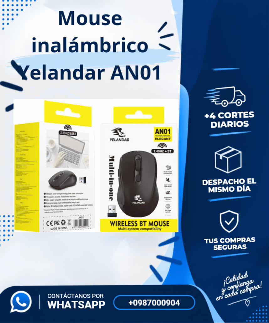 Mouse Inalámbrico Yelandar AN01