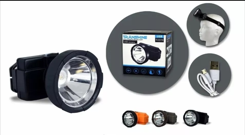 Linterna Led recargable cabeza