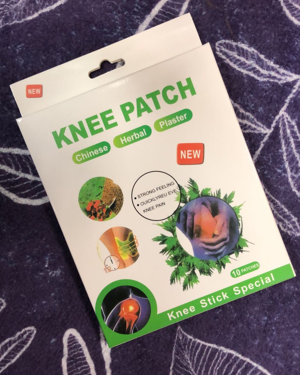 Parche para articulaciones de rodilla