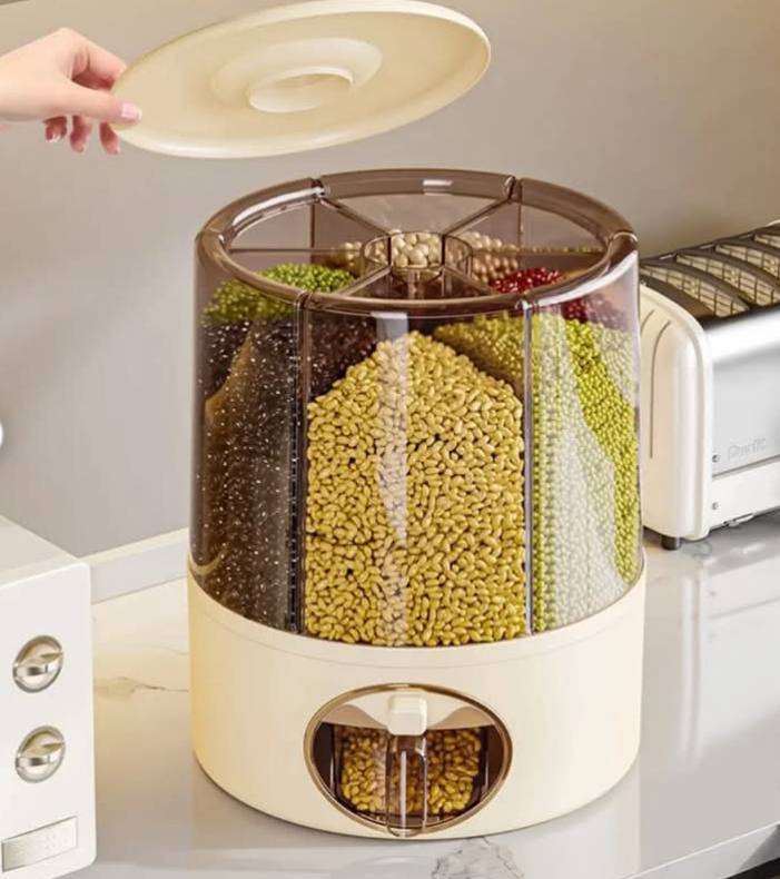 CONTENEDOR DE GRANOS GIRATORIO