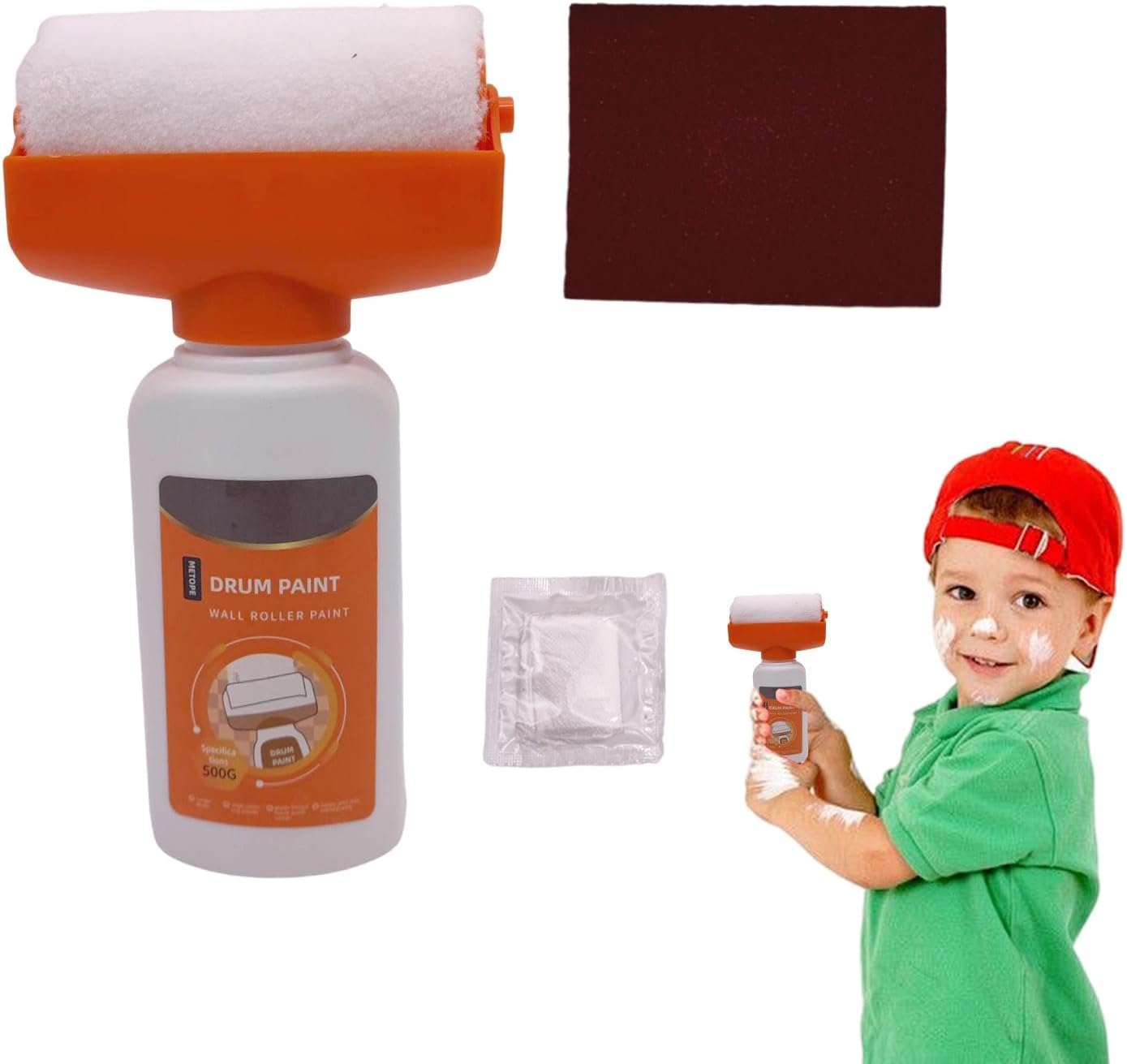 Kit de pintura reparación pared rodillo