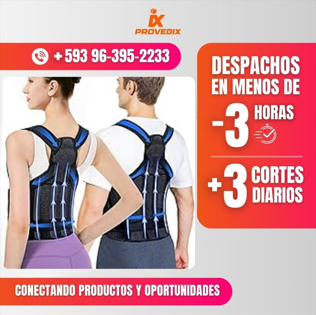 CORRECTOR DE POSTURA Y ESPALDA AJUSTABLE