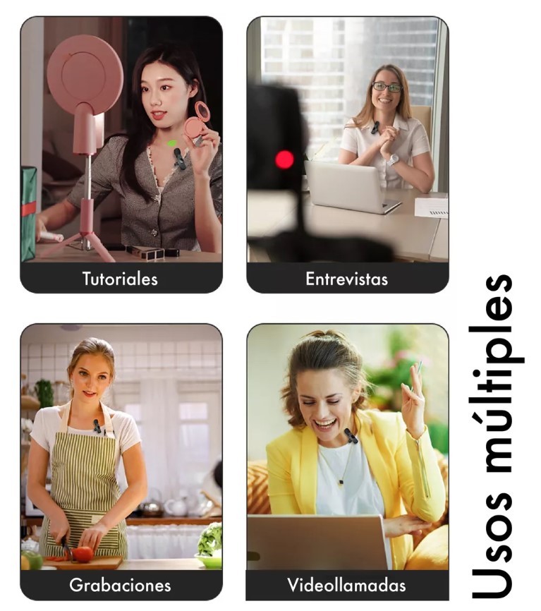 Vista 4 de Microfono de solapa K9 inalambrico - ENTRADA: IPHONE