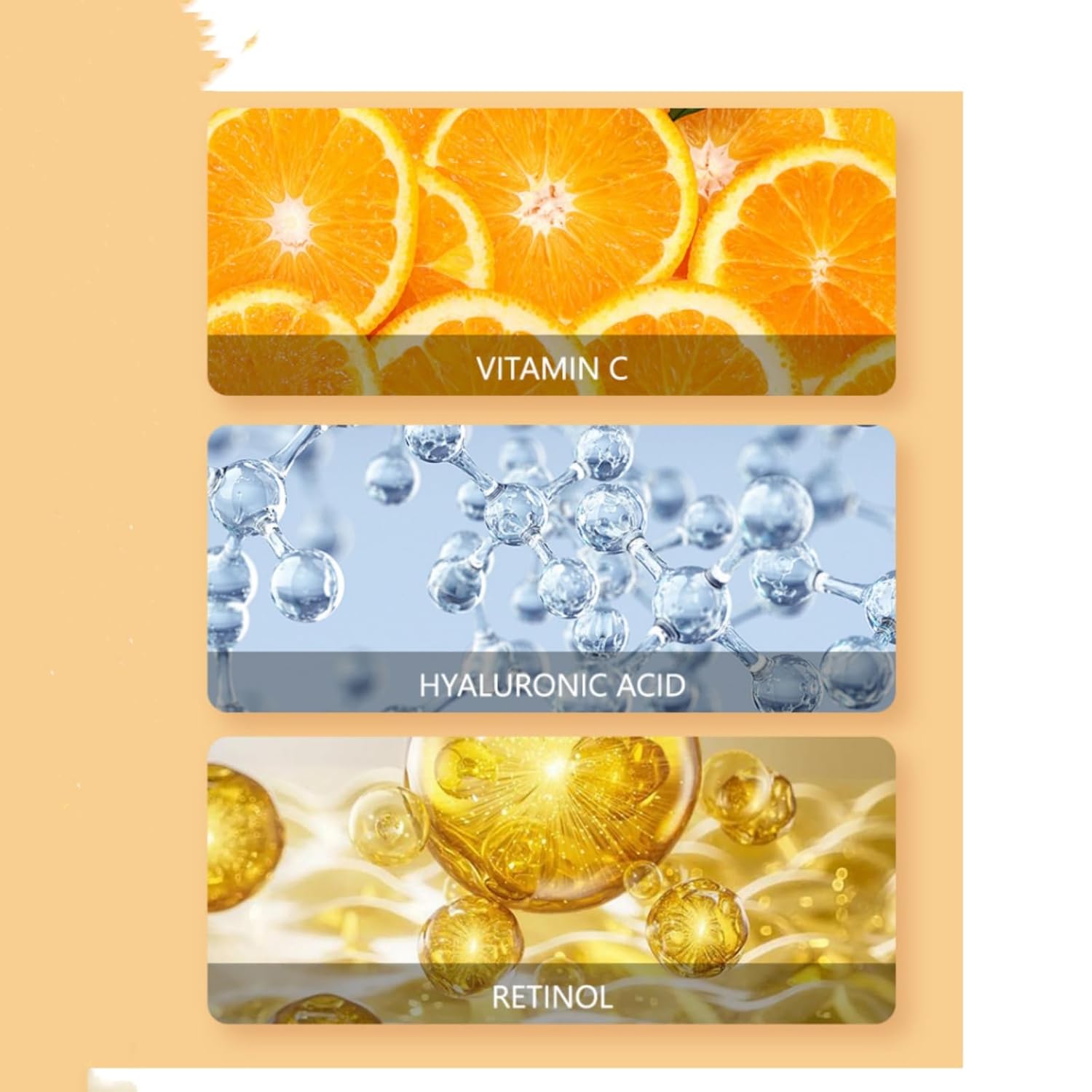 Set Serum Faciales x3 Vitamina C-AH-R