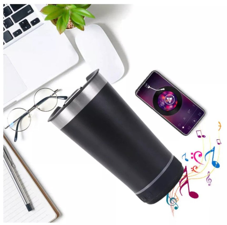 Vaso termico BTS con destapador Parlante