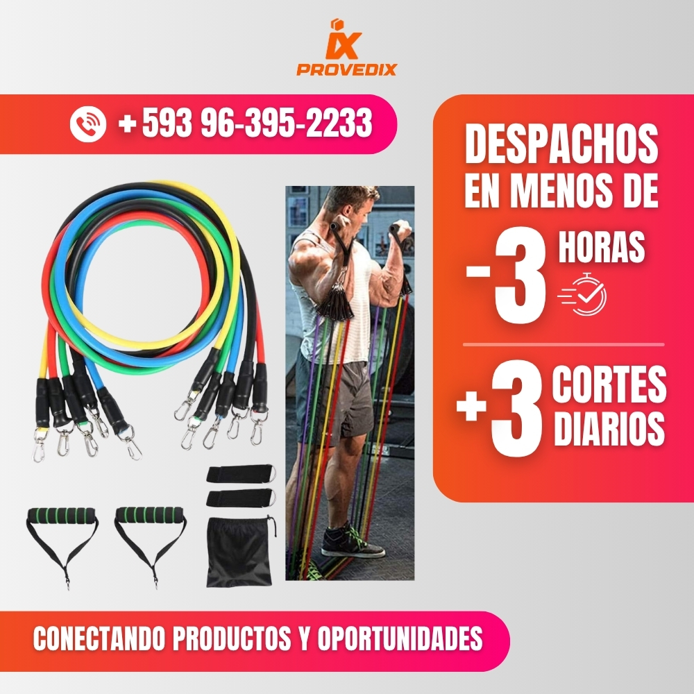 Set De Ligas Tubulares Bandas Resitencia