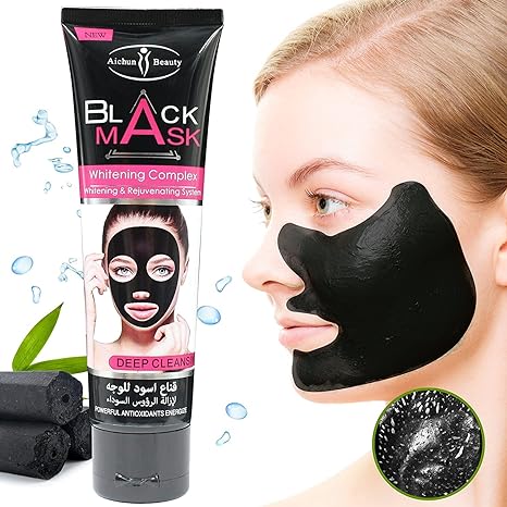 Mascarilla negra para piel hidratada
