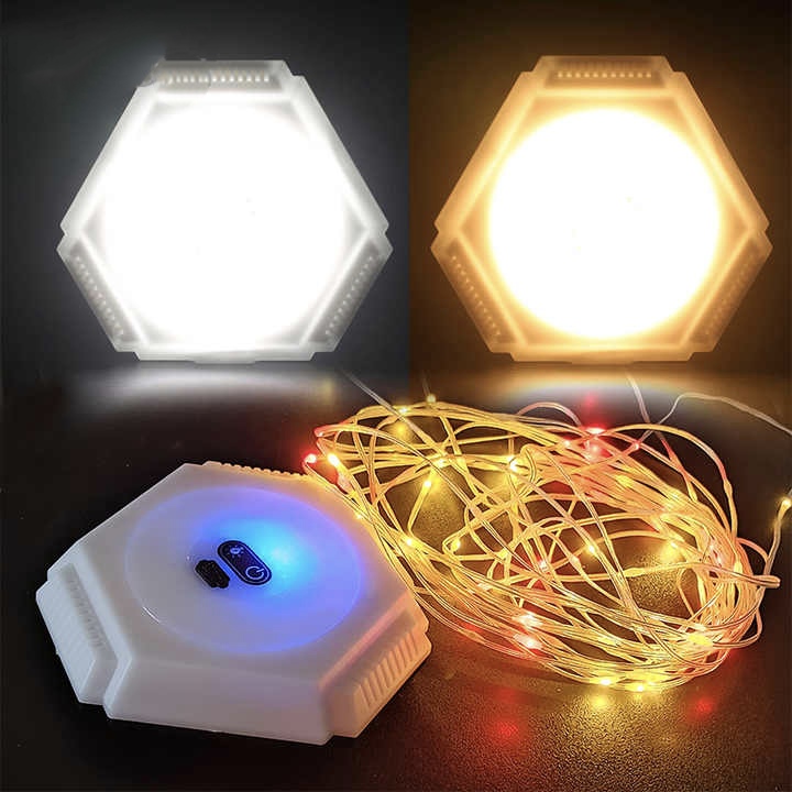 LUCES CAMPING RECARGABLE 10M RGB IMAN