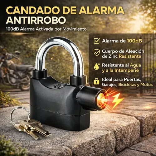 Candado con Alarma de Alta Seguridad