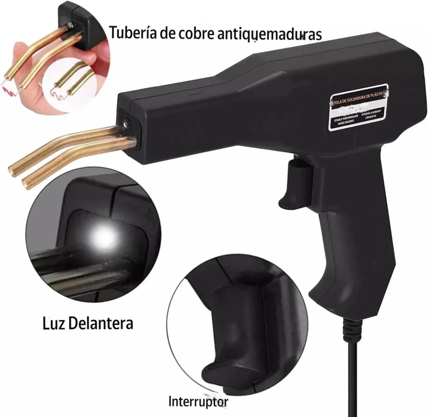 PISTOLA SOLDAR PLASTICO REPARAR