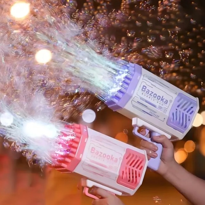 Pistola burbujas super pro bazooca