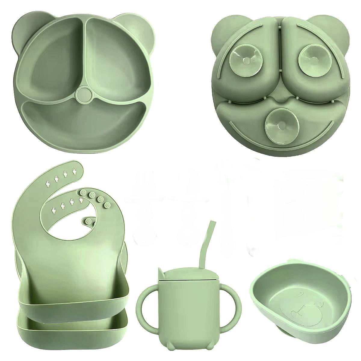 SET DE VAJILLA SILICONA PARA BEBE