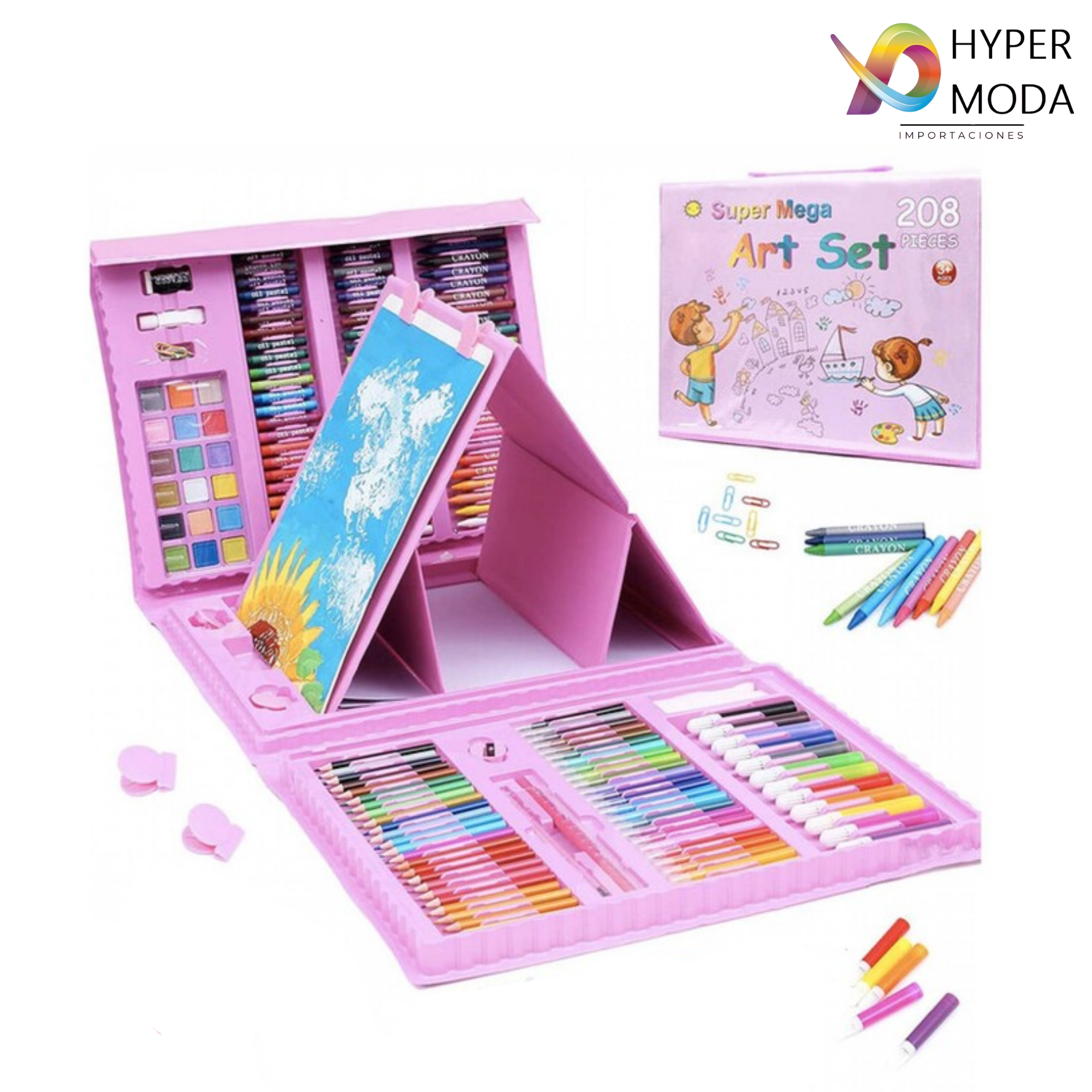 Kit de Dibujo De 208 Piezas - COLOR: AZUL