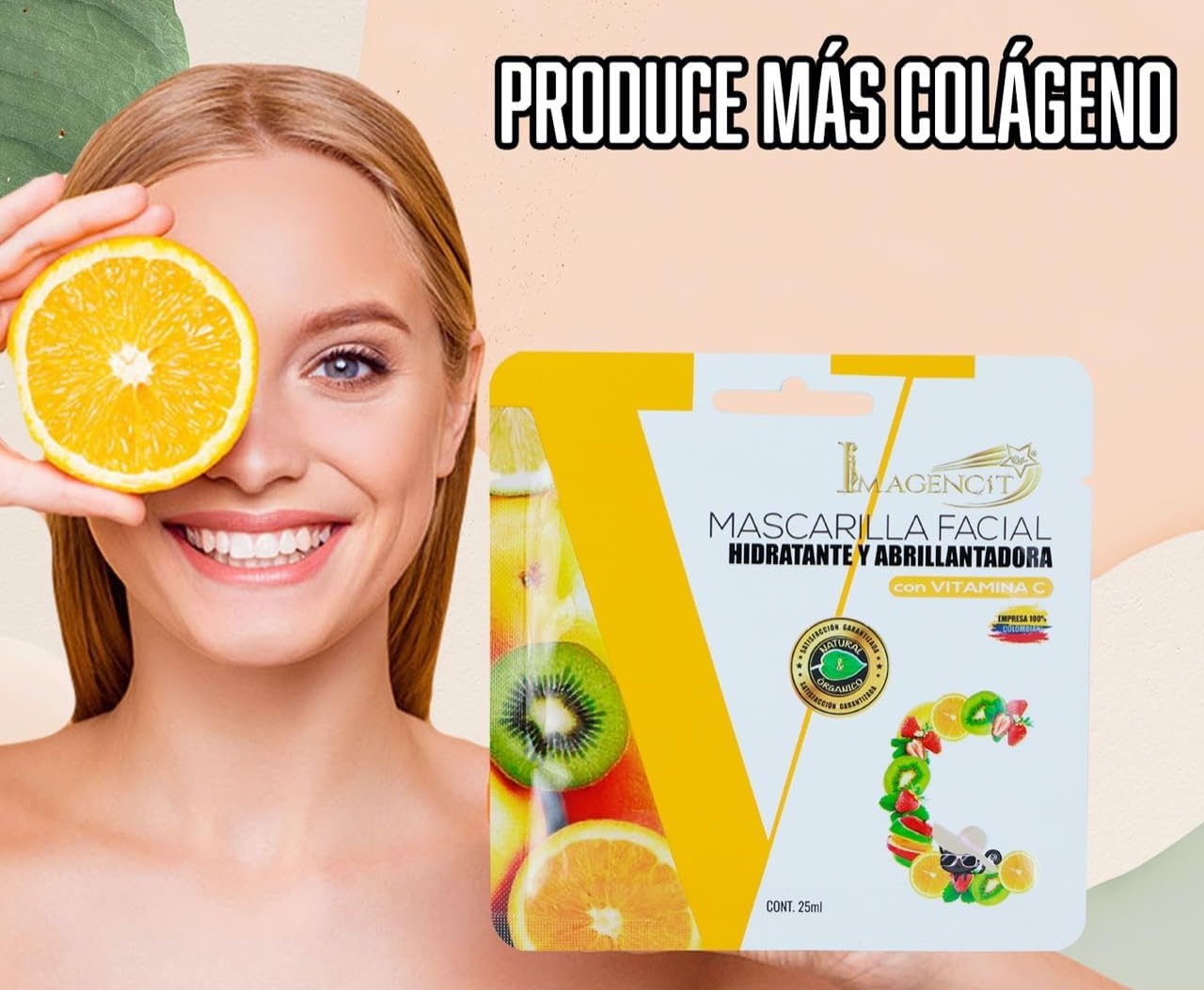 Mascarilla facial hidratante iluminadora