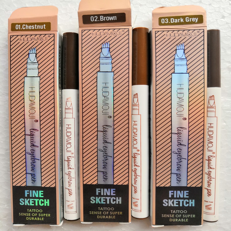 LAPIZ MICROBLANDING PARA CEJAS Y BARBA - COLOR: CAFE OSCURO