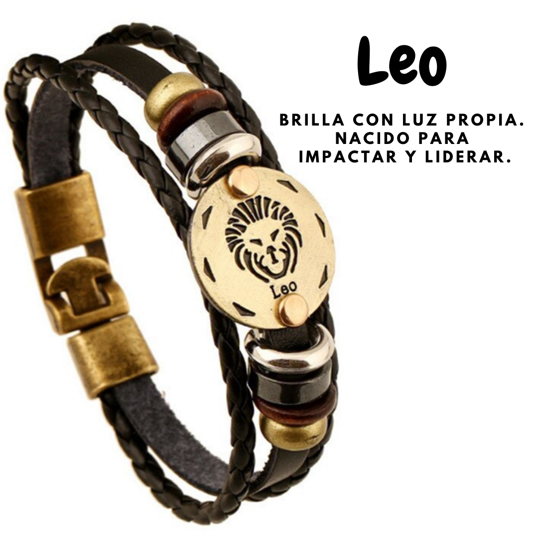Pulsea zodiacal Leo Dorada disponible en Yaxa Mexico