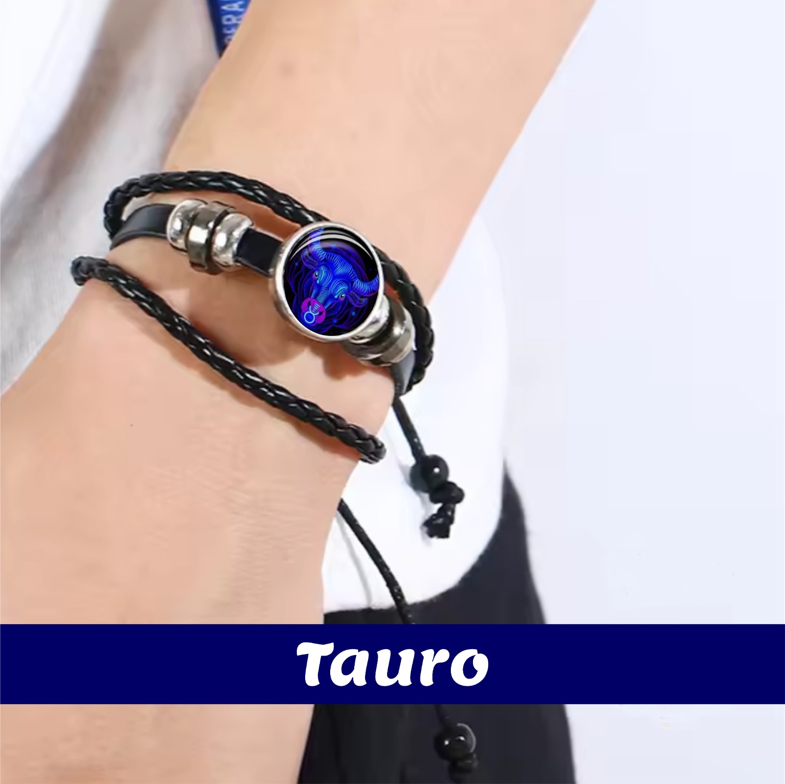 Pulsera Zodiacal Tauro Morada disponible en Yaxa Mexico
