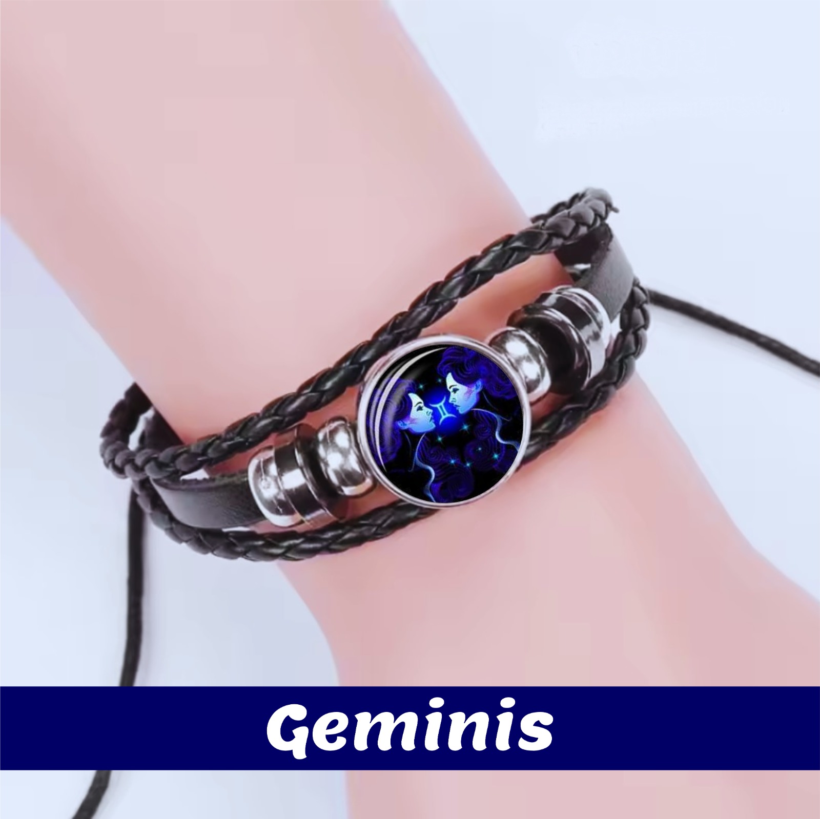 Pulsera zodiacal Géminis Morada disponible en Yaxa Mexico