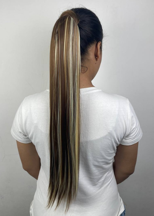 Coleta rubia con rayos 6h613