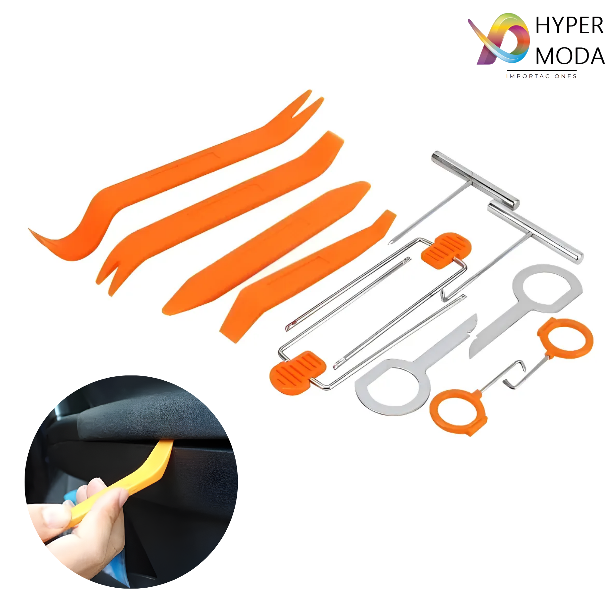 Kit para Desmotar Paneles de Auto 12 pcs