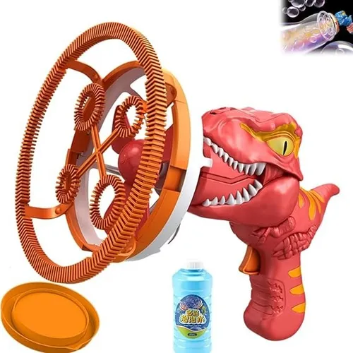 PISTOLA LANZA BURBUJAS DE DINOSAURIO disponible en Yaxa Mexico