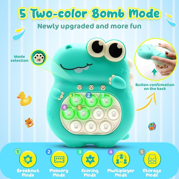 JUGUETE POP IT  DINOSAURIO