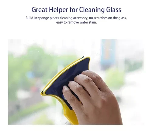 Limpia Vidrios Ventanas Magnético Doble