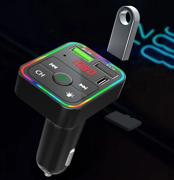 Transmisor para Carro (Bluetooth, Lector