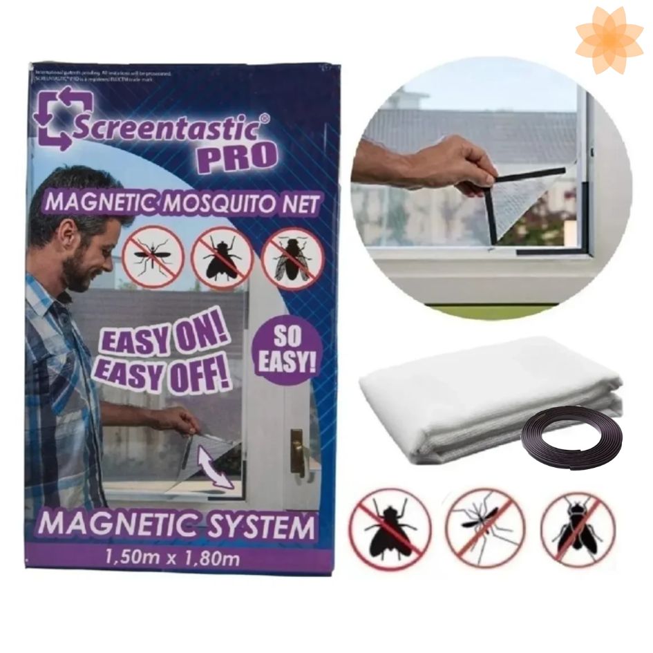 Cortina Malla Mosquitera Magnética: ¡Aire Fresco, Cero Insectos!