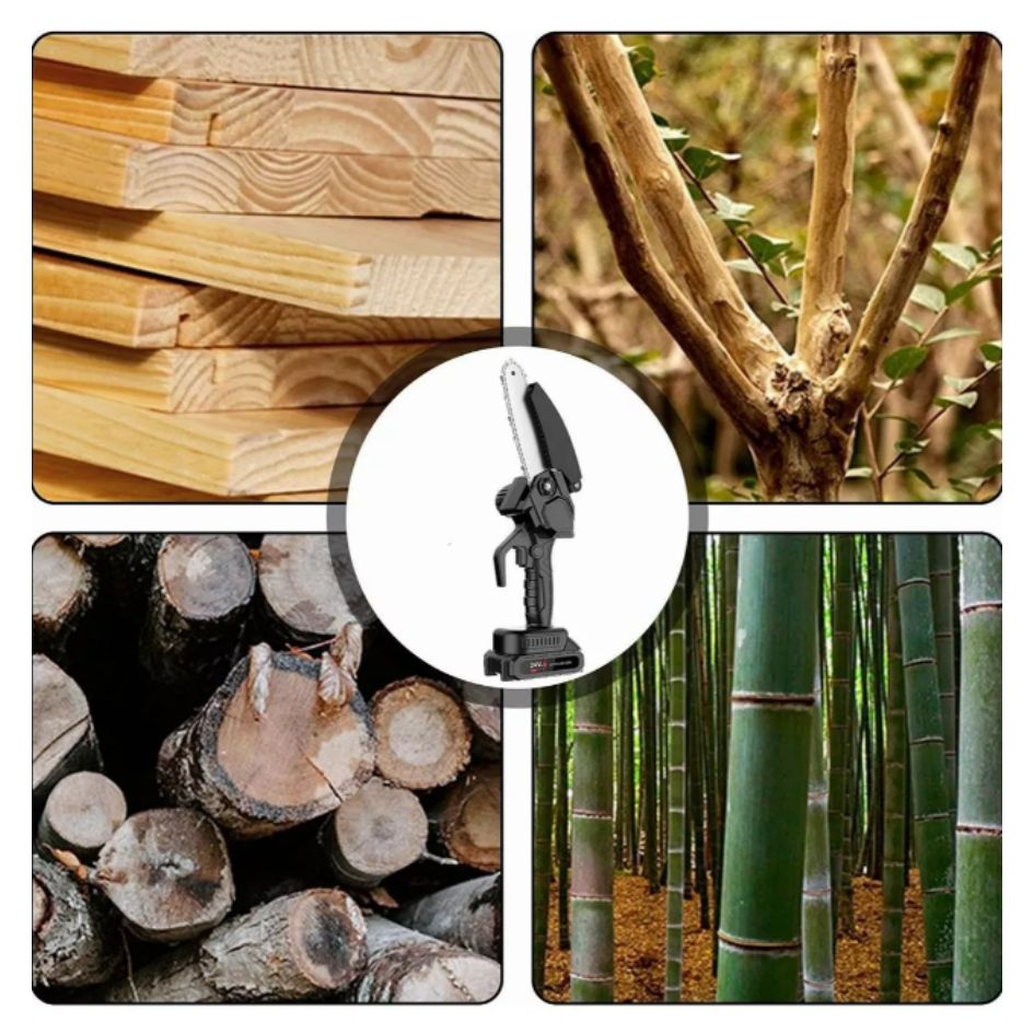 Mini Motosierra Inalámbrica de 7 Pulgadas (con Batería)