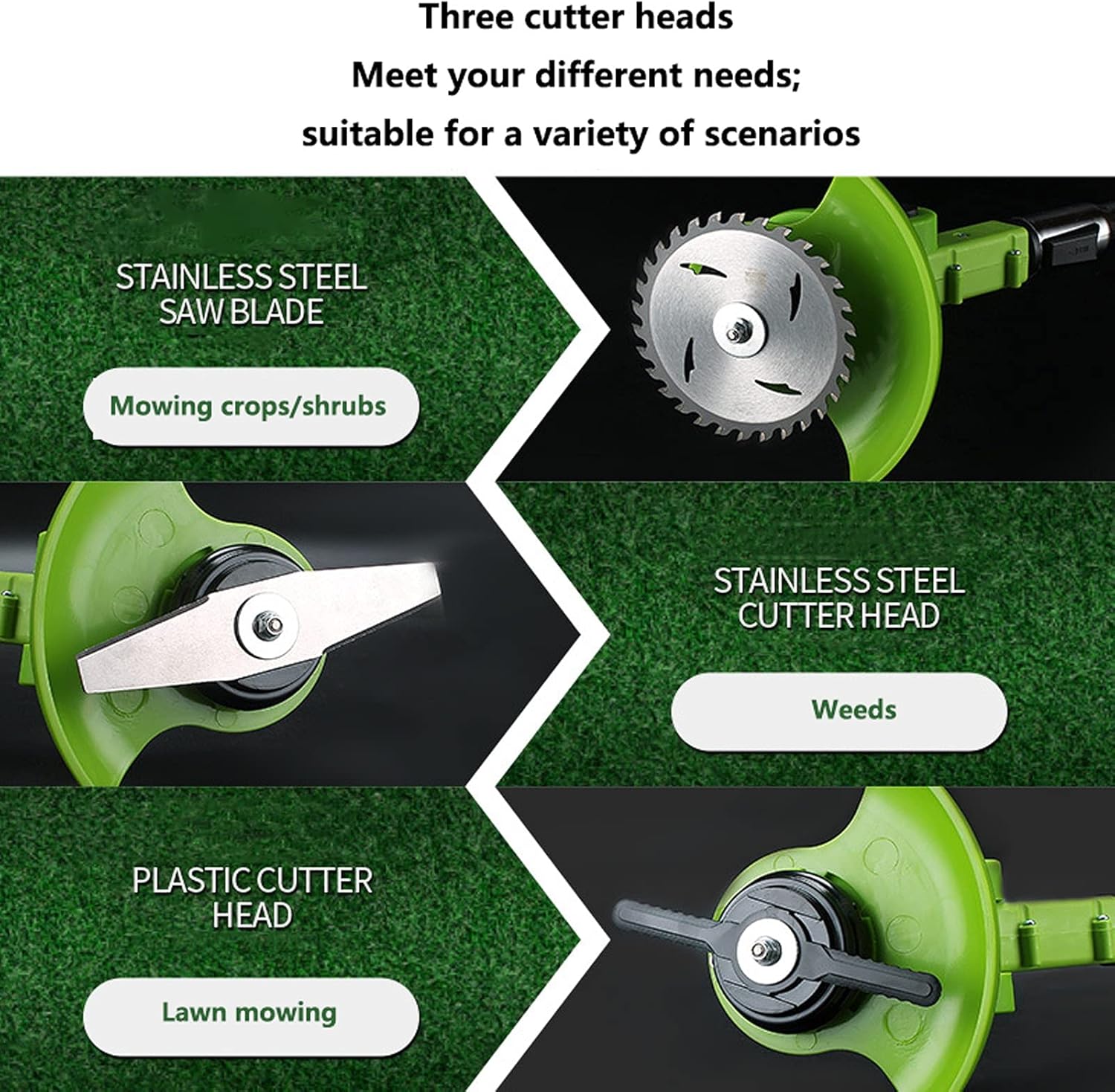 Desbrozadora Inalámbrica 3 en 1 con 2 Baterías