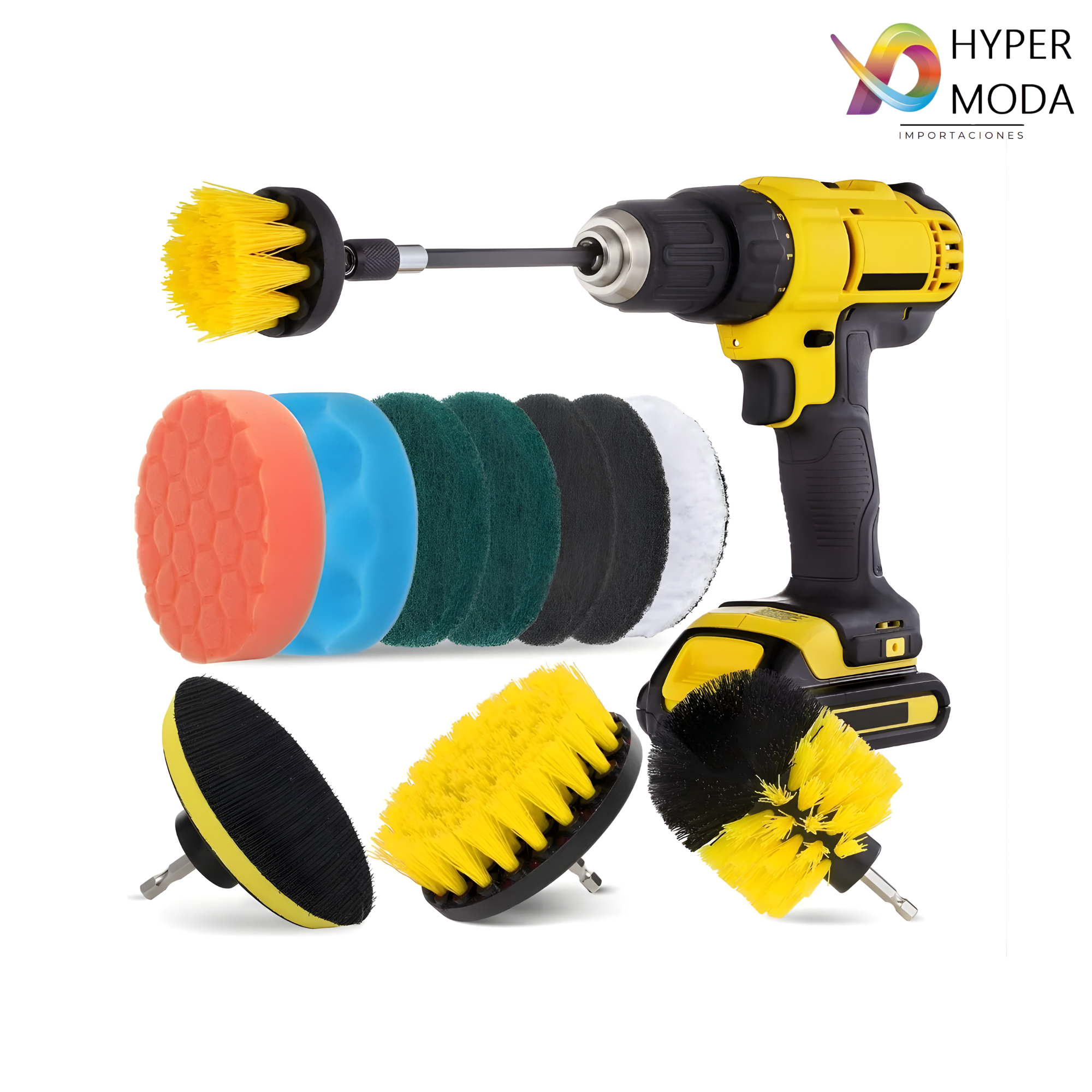 Kit De 12 Cepillos Para Taladro