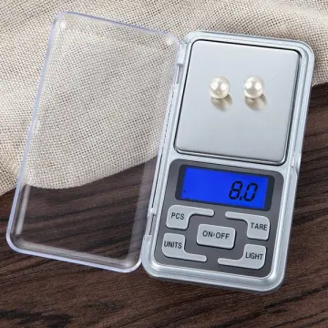 Báscula digital de bolsillo 200grs Plata